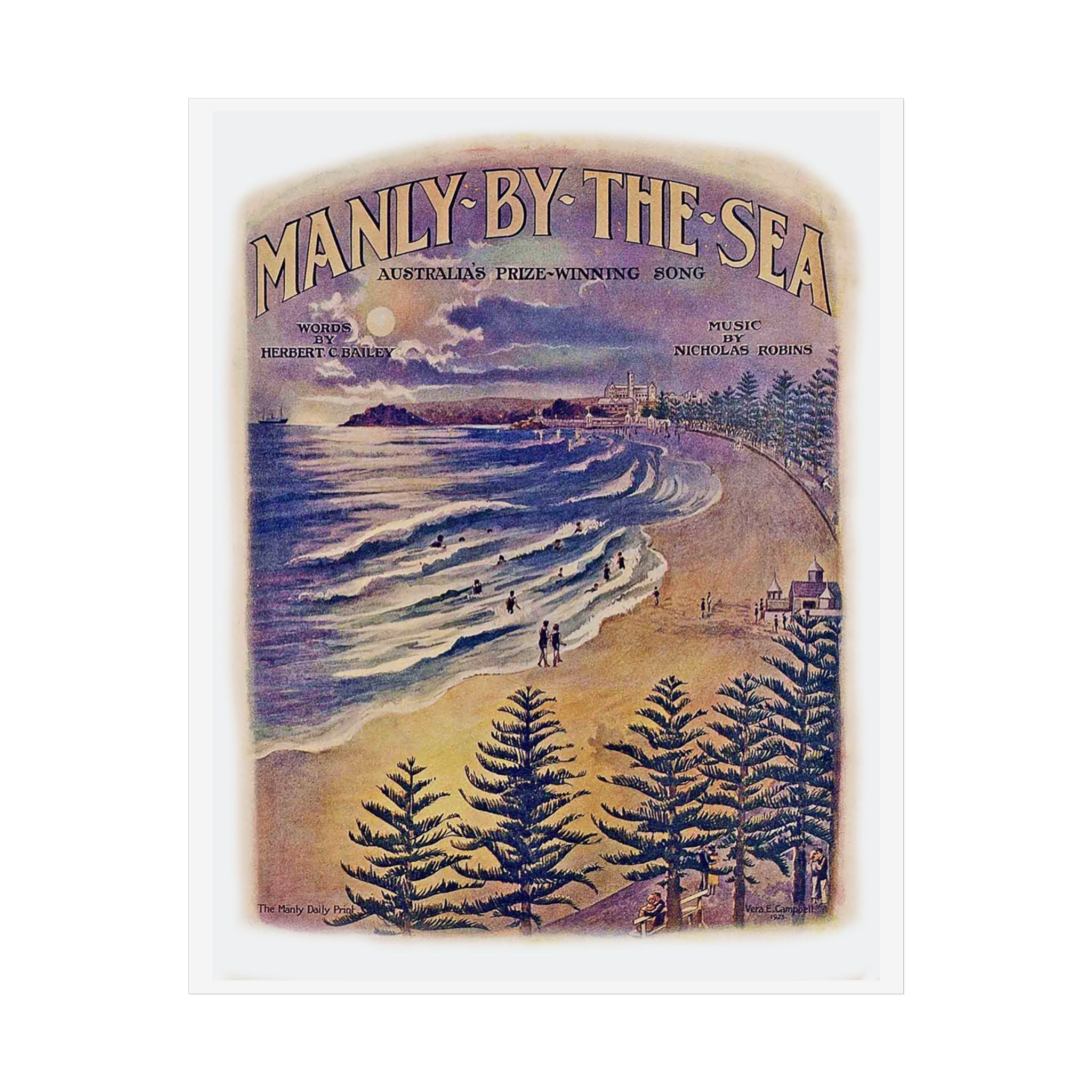 Manly Vintage Poster