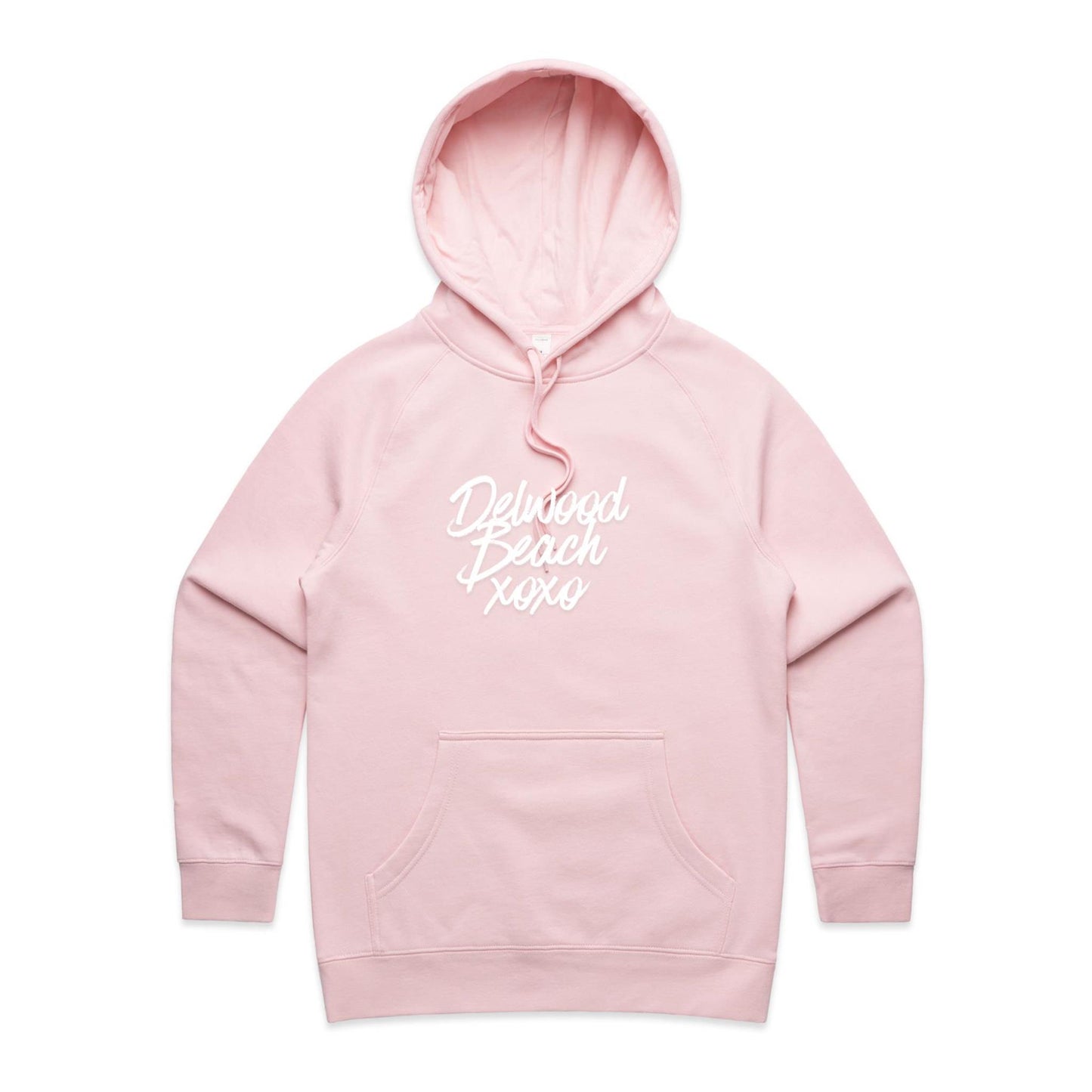 Lost Manly Women's Hoodie Delwood Beach xoxo Custom Logo Edition - Lost Manly Shop