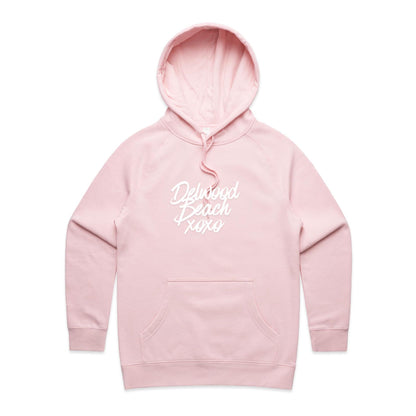 Lost Manly Women's Hoodie Delwood Beach xoxo Custom Logo Edition - Lost Manly Shop