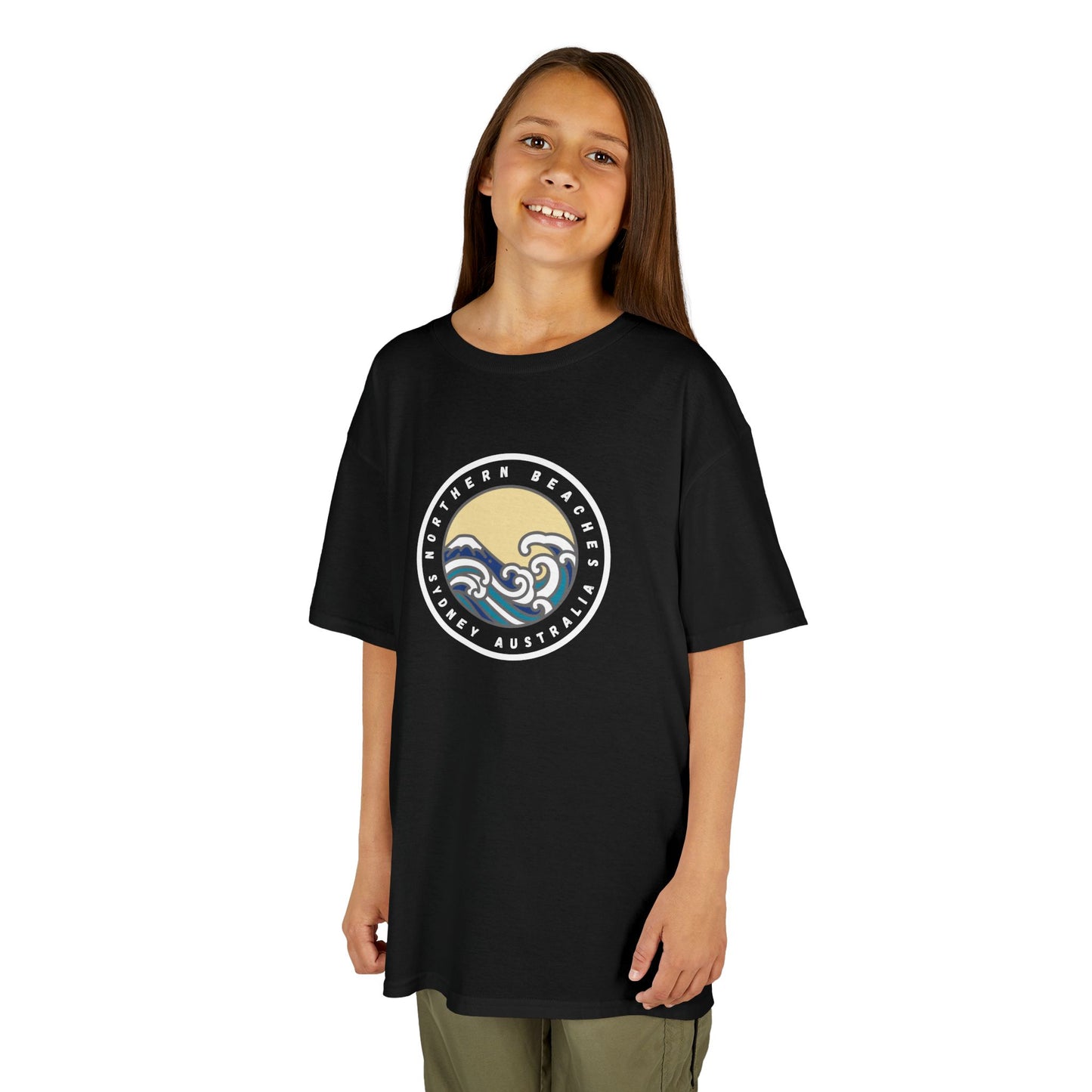 Ocean Wave Kids Cotton Tee – Northern Beaches logo