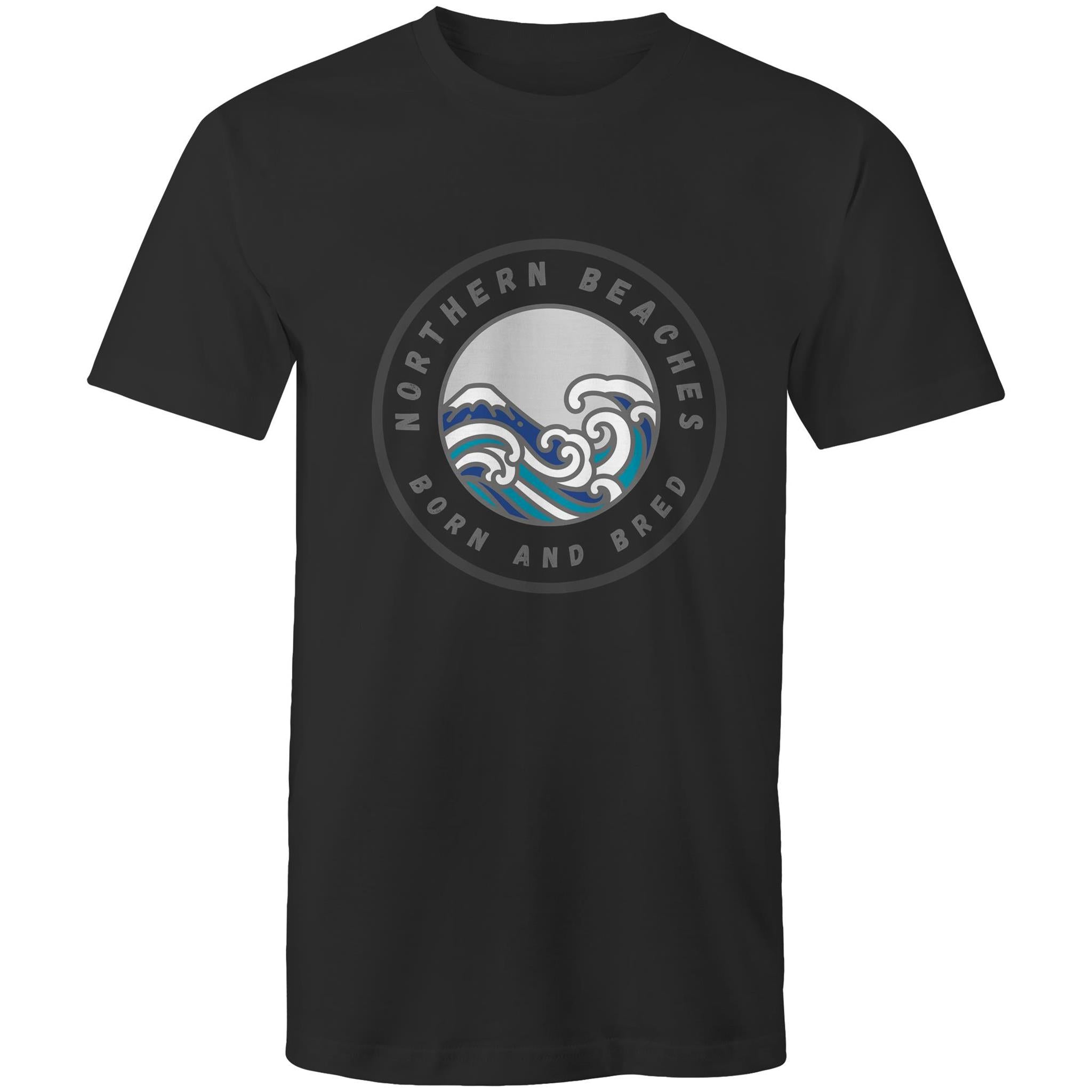 Northern Beaches Born n Bred custom logo printed on AS Colour Staple - Mens T-Shirt 