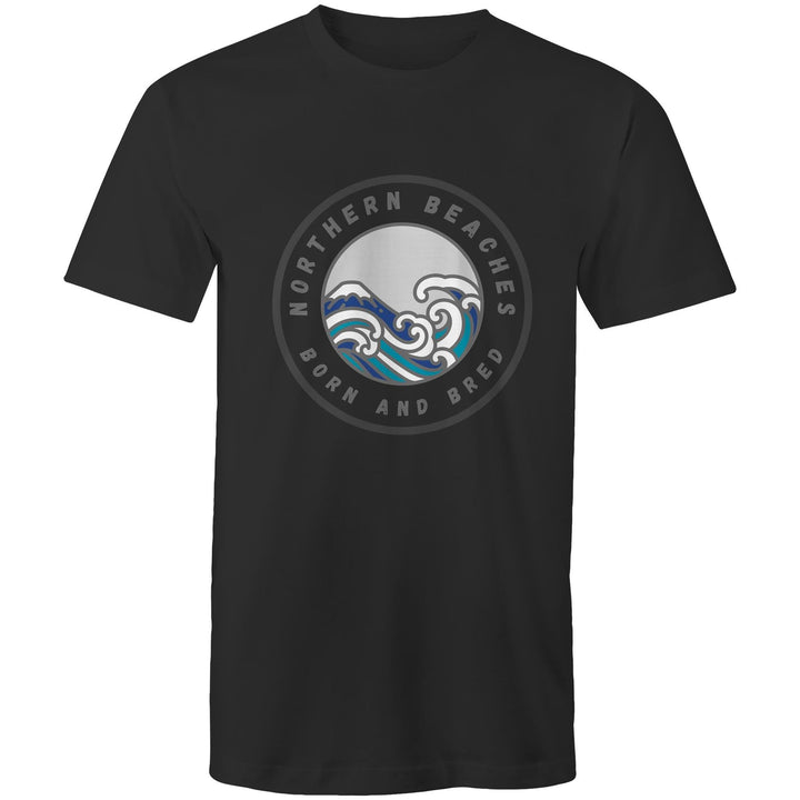 Northern Beaches Born n Bred custom logo printed on AS Colour Staple - Mens T-Shirt 