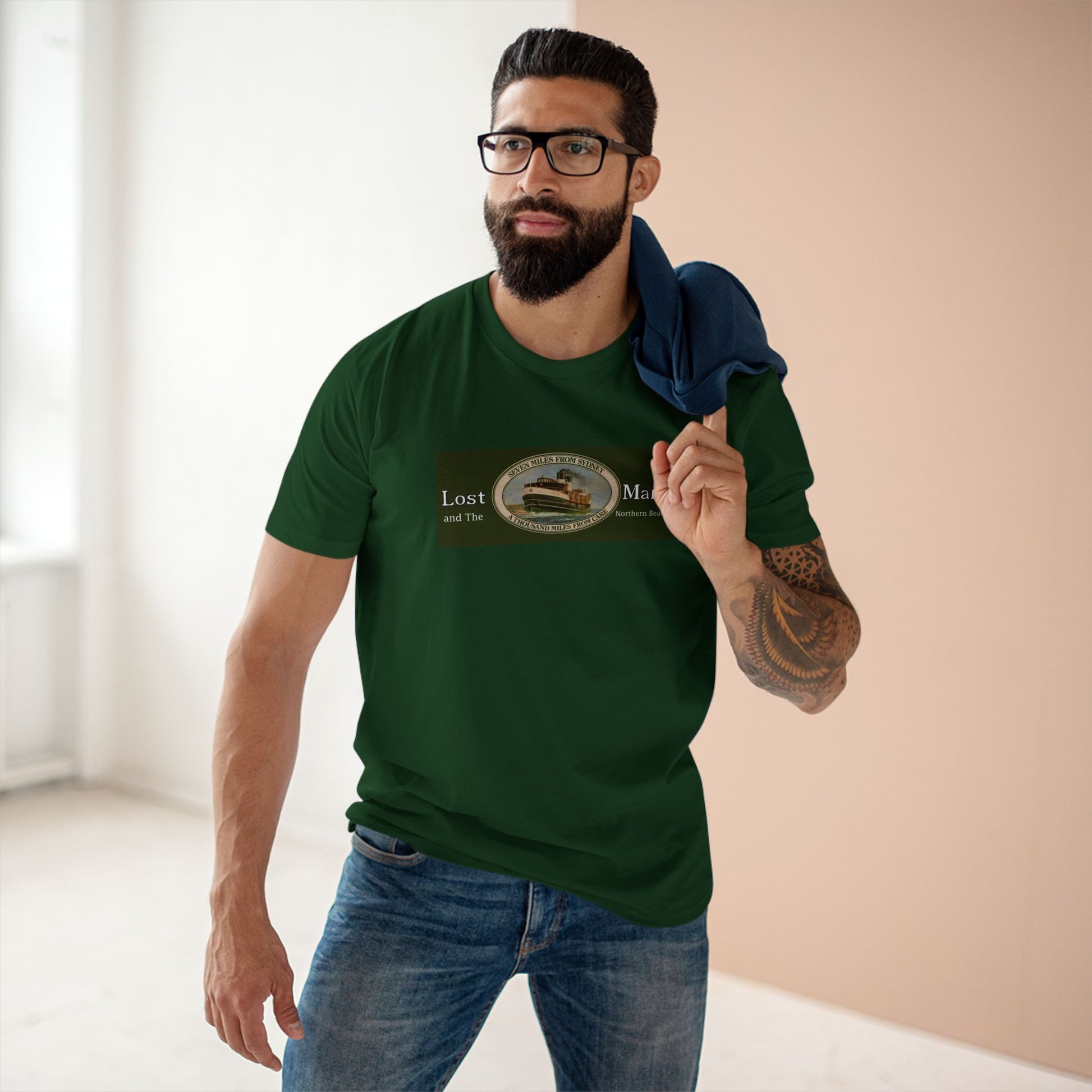 Lost Manly T-Shirt Original Lost Manly Trademark Custom Logo Limited Edition - Lost Manly Shop
