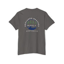 "The Westwood" Northern Beaches custom design different logo front and back Heavy Cotton Pocket Tee Printify
