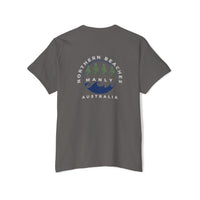 "The Westwood" Northern Beaches custom design different logo front and back Heavy Cotton Pocket Tee Printify