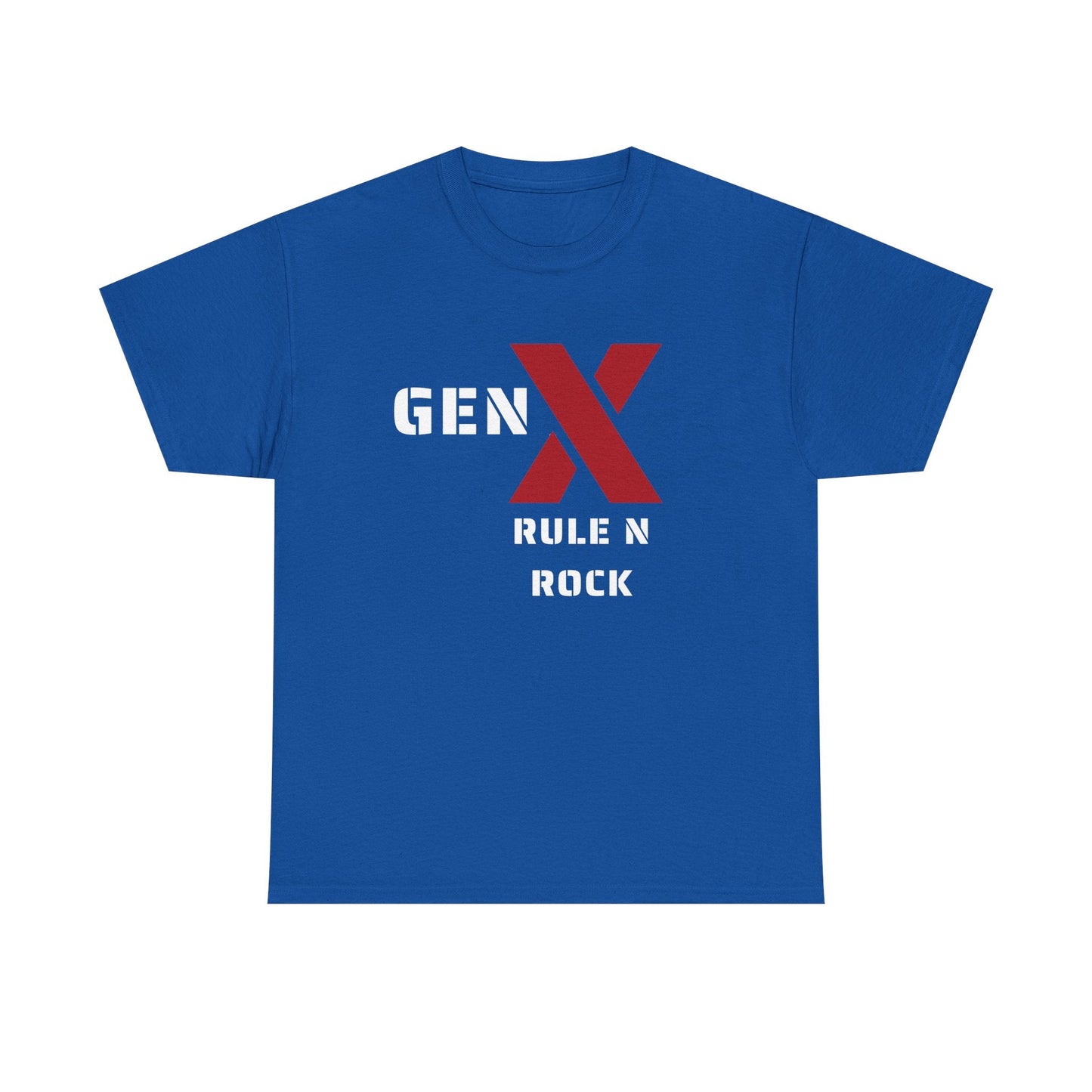 Gen X Rule N Rock Unisex Tee - Vintage Style Music T-Shirt, Casual Wear, Gift for Gen X, Music Lovers, Nostalgia Apparel 