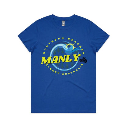 Lost Manly custom logo The Manly Barry AS Colour Women's Maple Tee - Lost Manly Shop