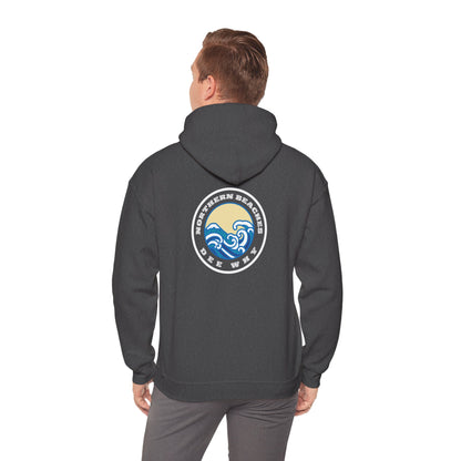 Lost Manly custom Northern Beaches Dee Why front and back logo edition Hoodie - Lost Manly Shop