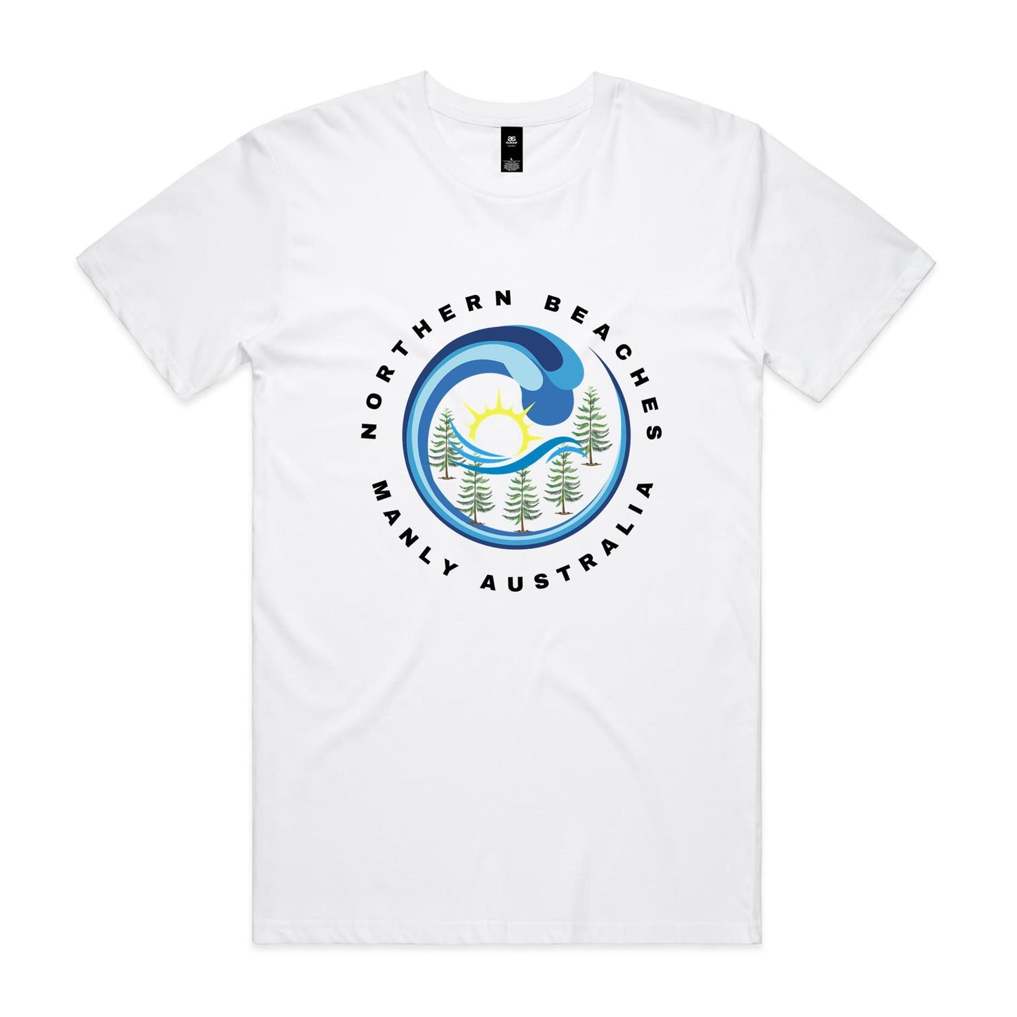 Lost Manly custom logo edition Manly AS Colour Staple Tee - Lost Manly Shop