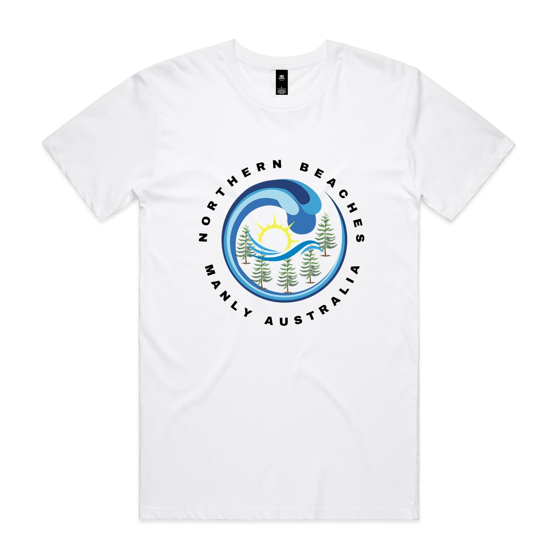 Lost Manly custom logo edition Manly AS Colour Staple Tee - Lost Manly Shop