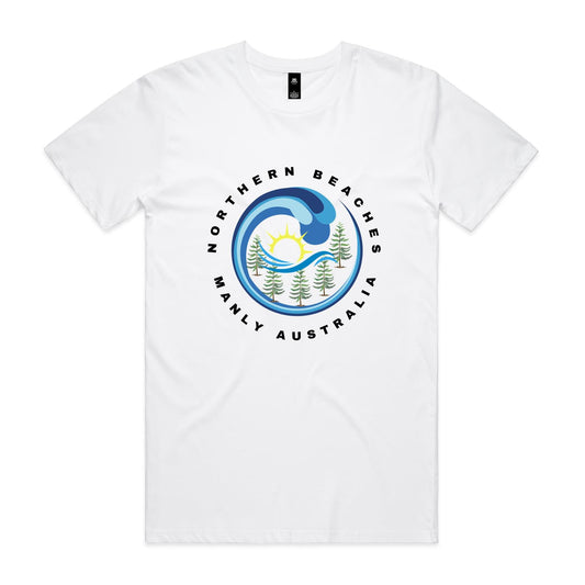 Lost Manly custom logo edition Manly AS Colour Staple Tee - Lost Manly Shop