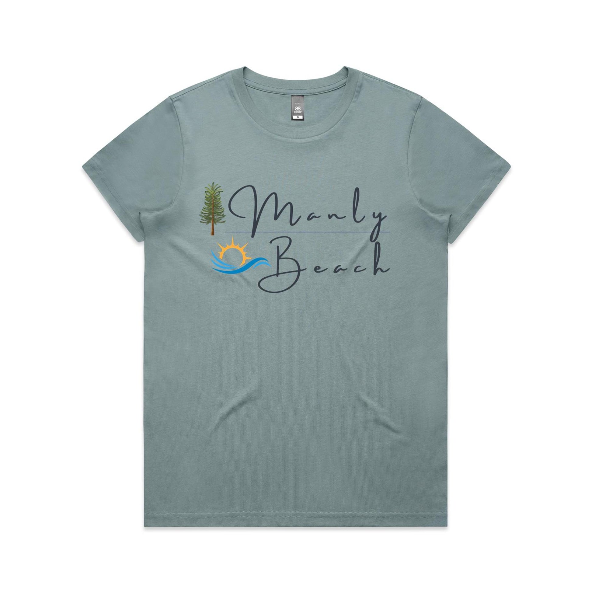 Lost Manly Custom Manly Beach Logo Limited Edition AS Colour Women's Maple Tee - Lost Manly Shop