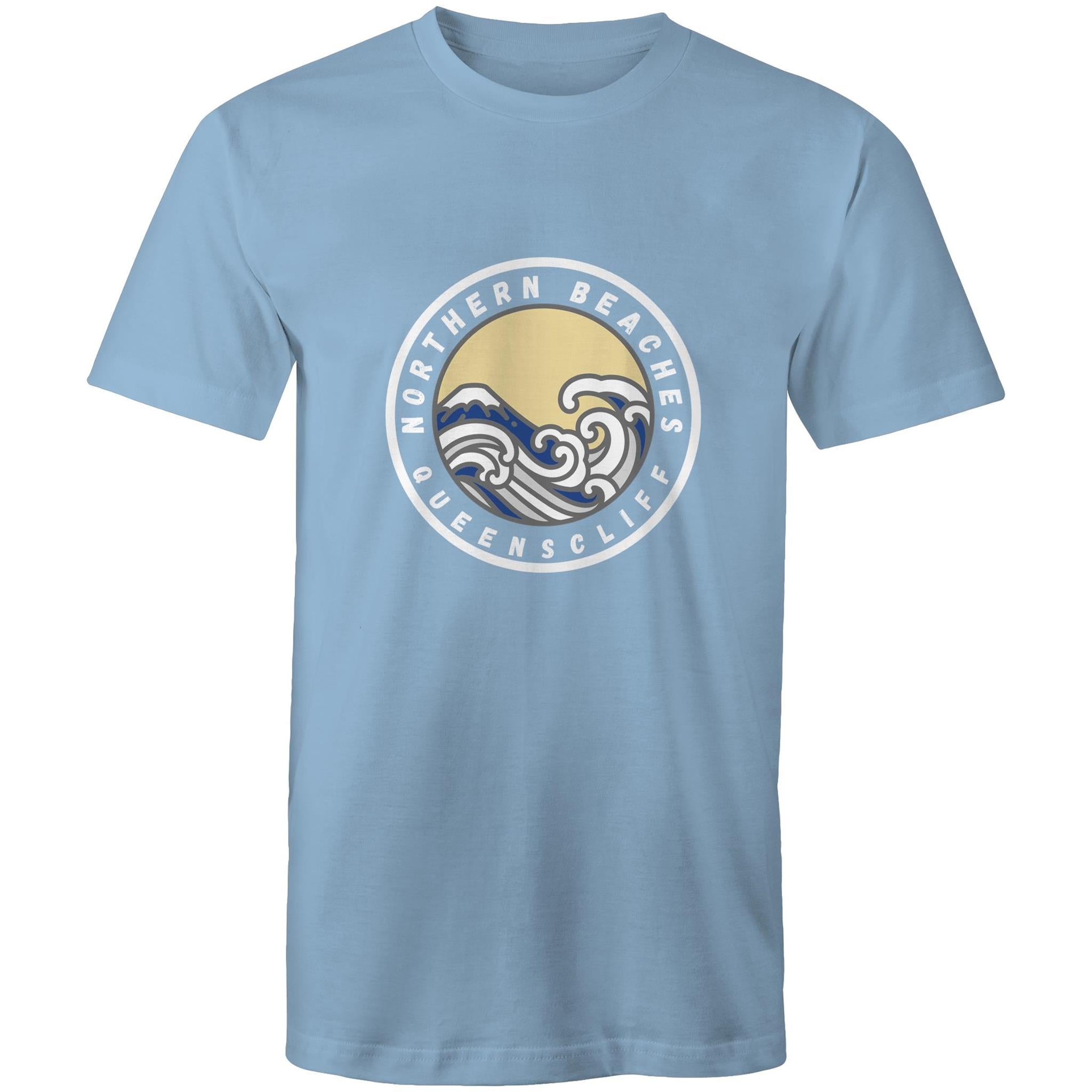 AS Colour Staple - Mens T-Shirt Queenscliff logo front - Lost Manly Shop