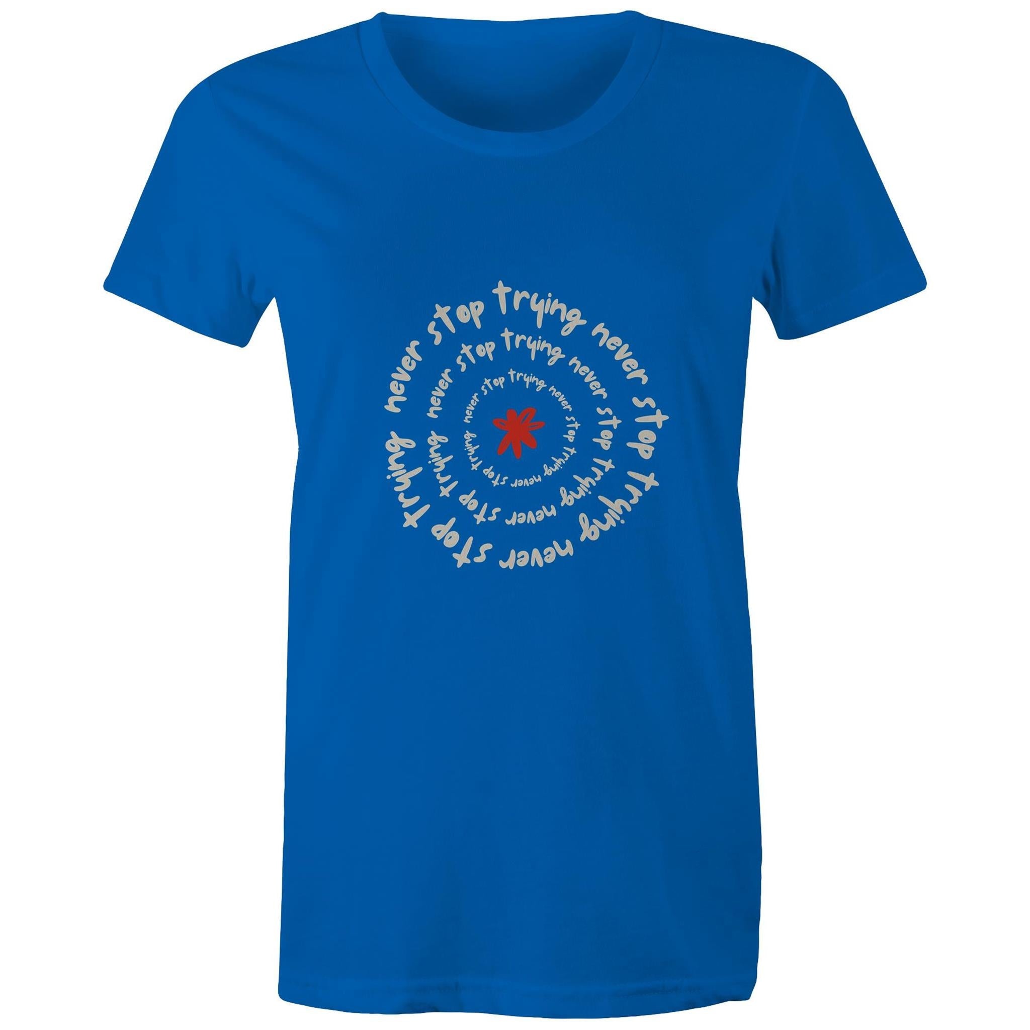 Maple Tee Inspirational Saying Logo Print 
