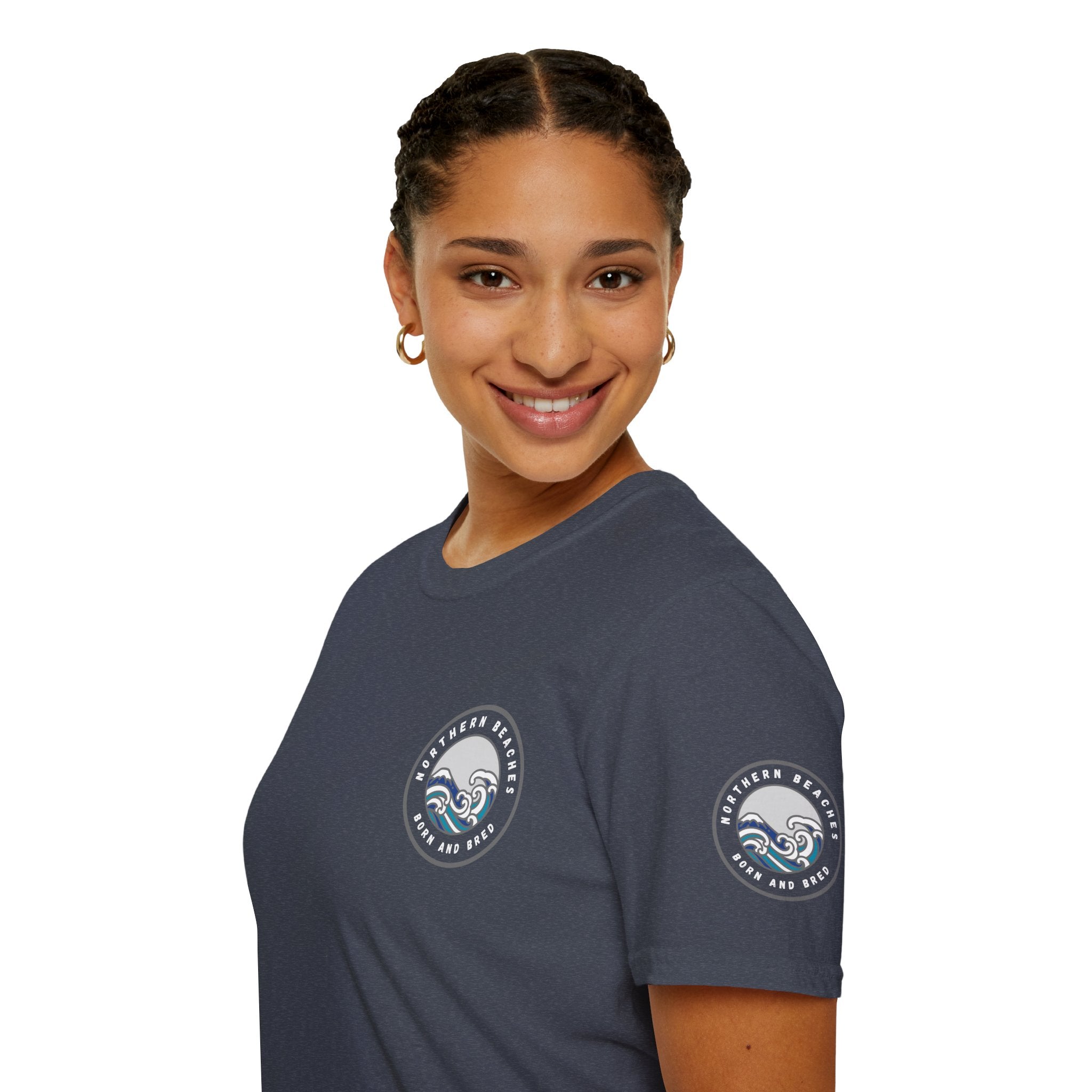 Northern Beaches Born and Bred Unisex T-Shirt Printify