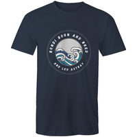 Bondi Born and Bred and Led Astray custom logo printed on AS Colour Staple - Mens T-Shirt 