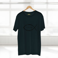 Christian Fish Acronym Adult Tee Printify