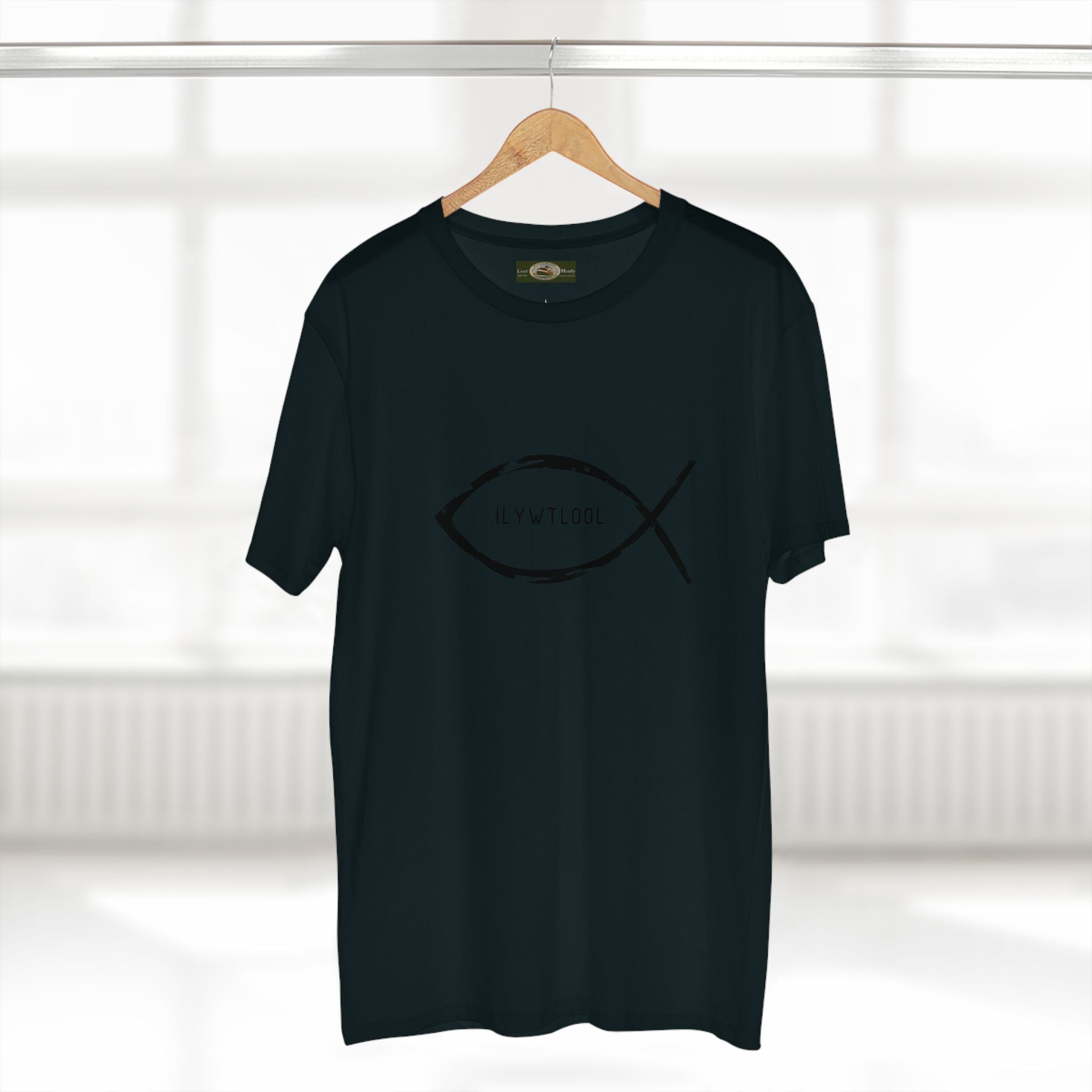 Christian Fish Acronym Adult Tee Printify