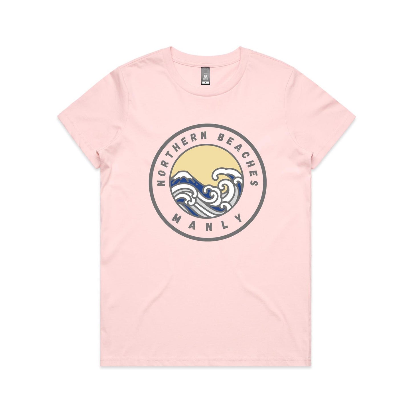 Lost Manly Custom Logo Northern Beaches Manly Edition AS Colour Women's Maple Tee - Lost Manly Shop