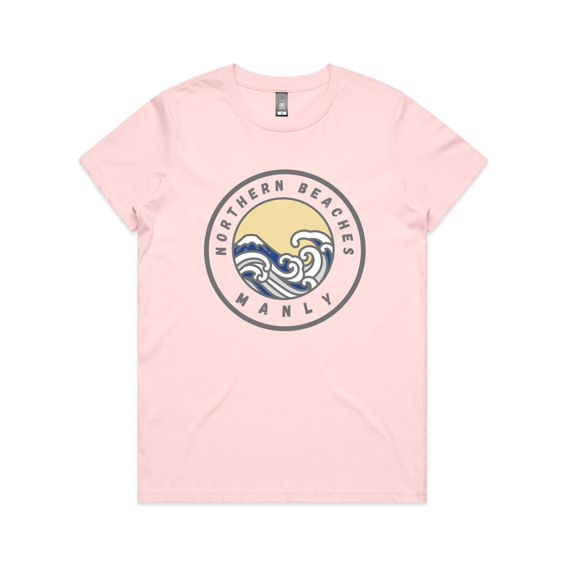 Lost Manly Custom Logo Northern Beaches Manly Edition AS Colour Women's Maple Tee - Lost Manly Shop