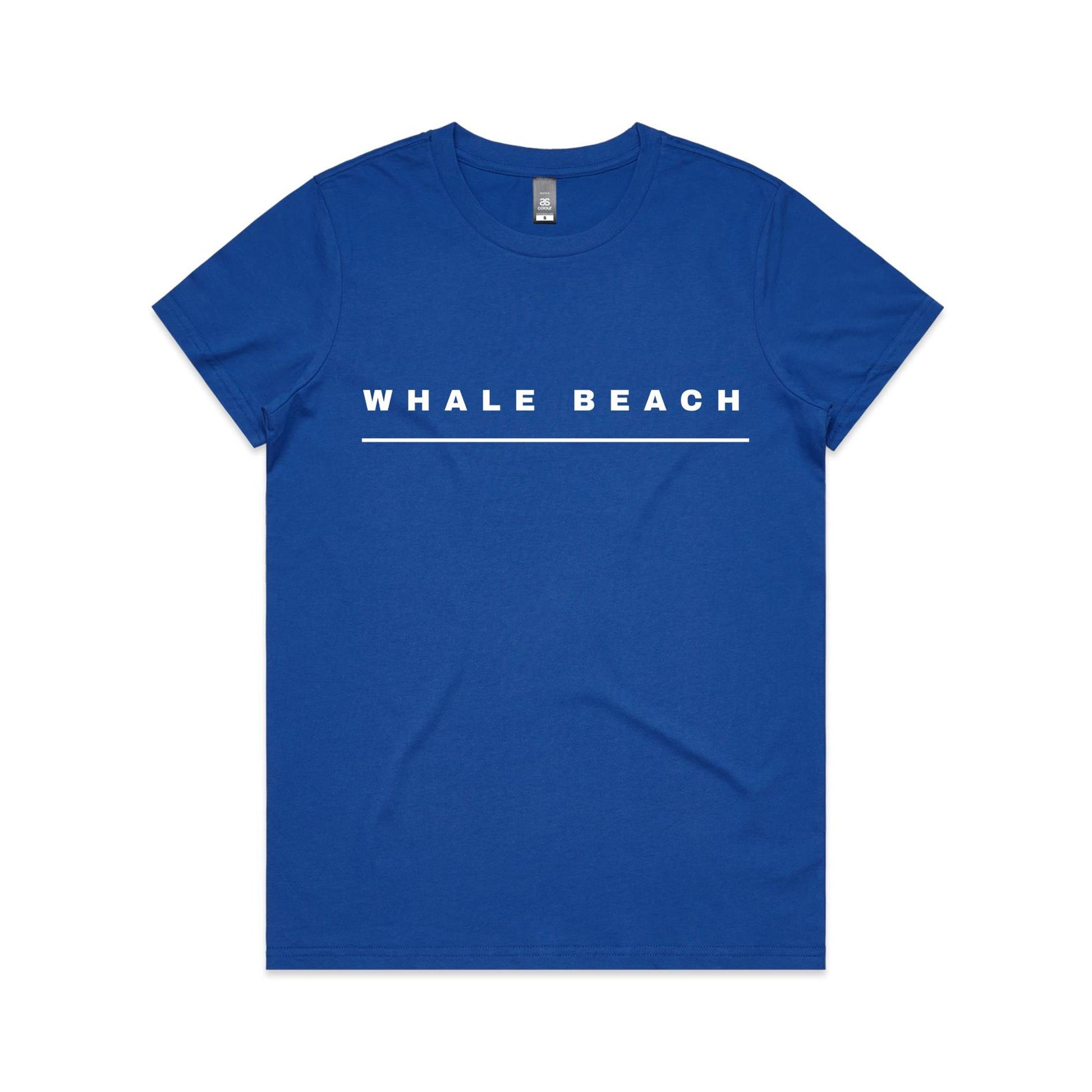Lost Manly custom logo Whale Beach edition AS Colour Women's Maple Tee - Lost Manly Shop
