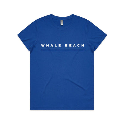Lost Manly custom logo Whale Beach edition AS Colour Women's Maple Tee - Lost Manly Shop