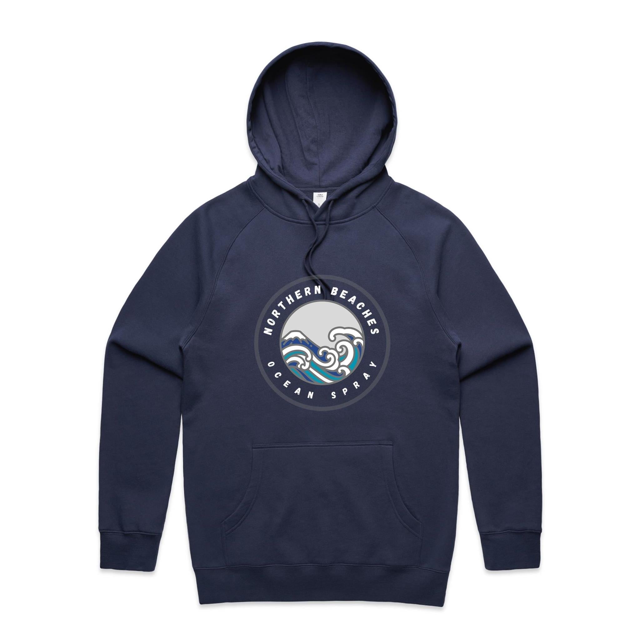 Northern Beaches Ocean Spray Mid-Weight Regular Fit Hoodie XS-5XL 