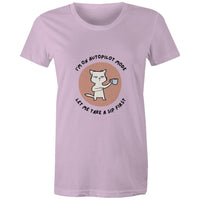 Maple Tee Need Coffee Logo Print 