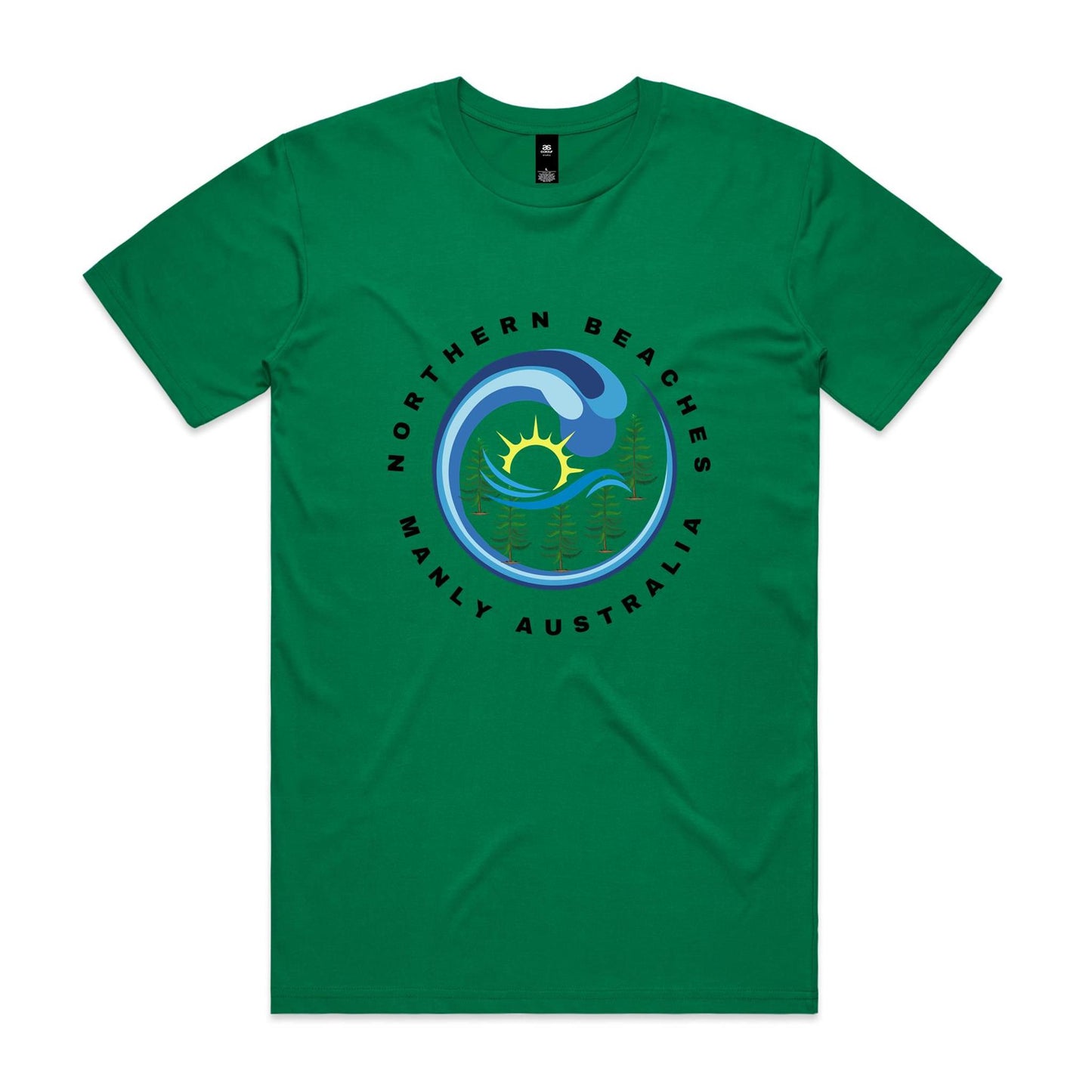 Lost Manly custom logo edition Manly AS Colour Staple Tee - Lost Manly Shop