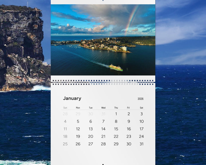 On the Manly Ferries Standard Wall Calendar 2026 Haig Gilchrist Photography 