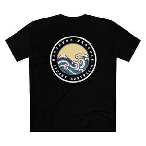 Northern Beaches front/back Logo Adult T-Shirt 