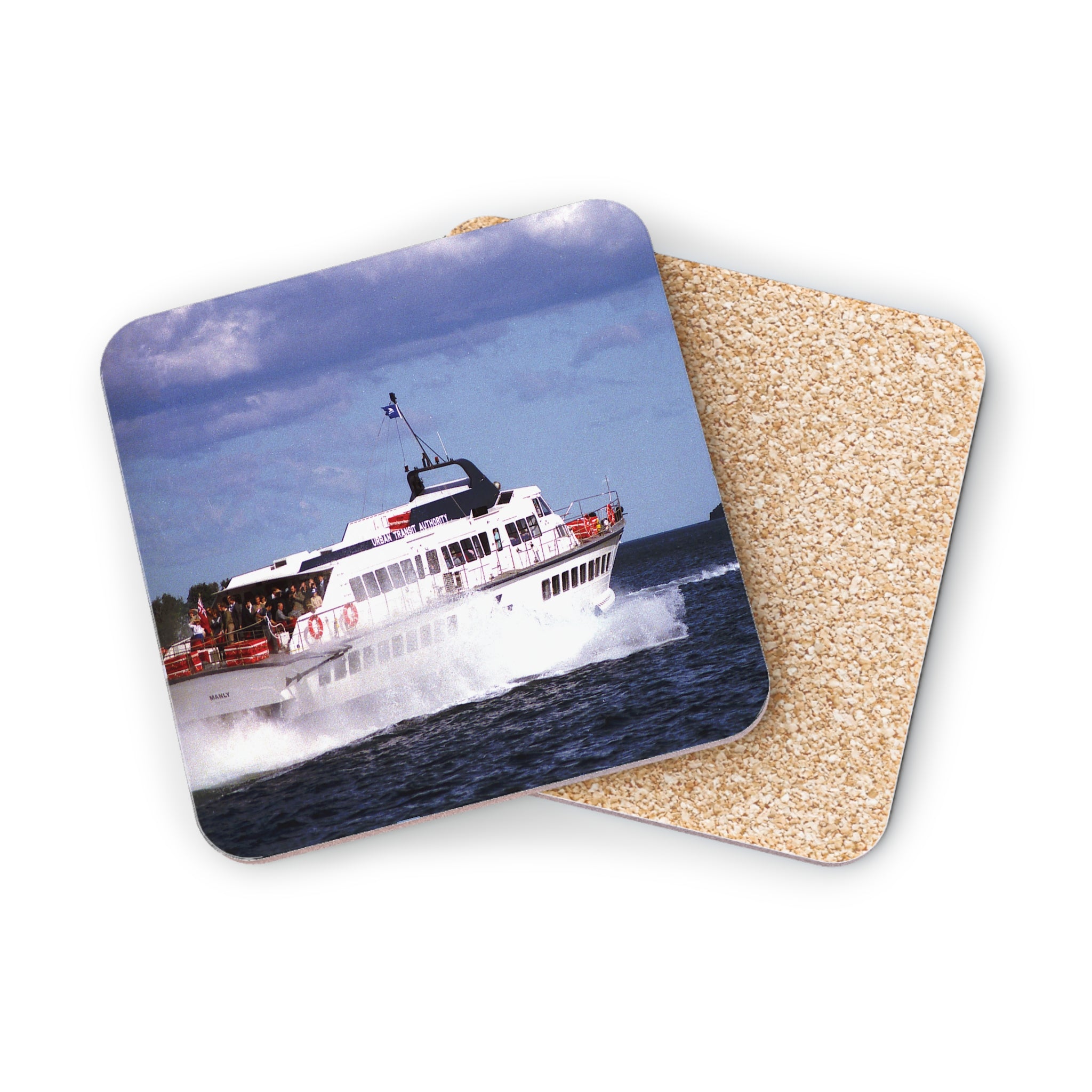 Cork Coasters - 'MANLY' Hydrofoil on Sydney Harbour