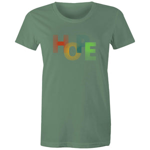 Women's Maple Tee HOPE Print 