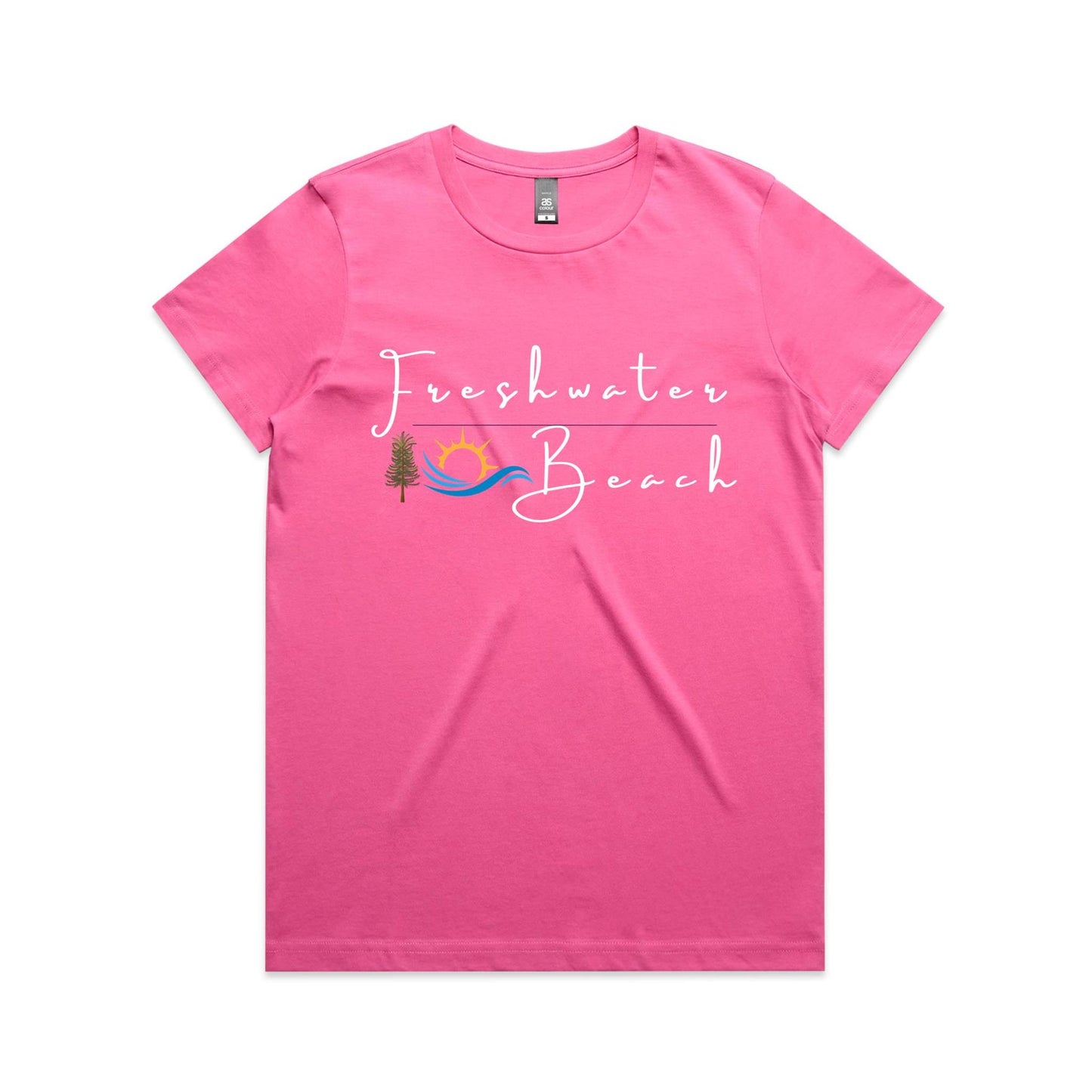Lost Manly custom logo Freshwater Beach edition AS Colour Women's Maple Tee - Lost Manly Shop