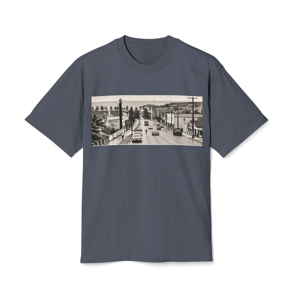 Sindens Tyre Man — Retro Manly Graphic T-Shirt