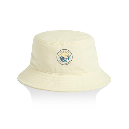 AS Colour Bucket Hat Freshwater Australia custom logo grey font 
