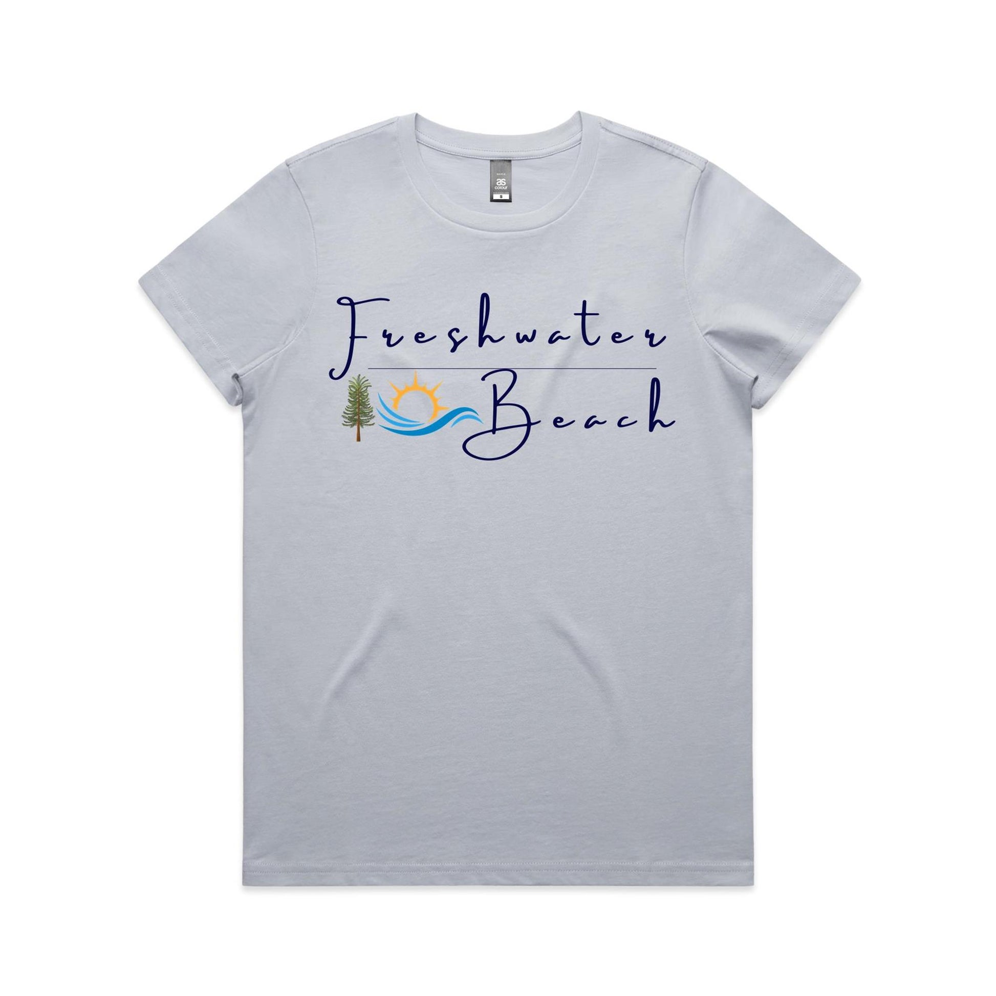 Lost Manly Custom Freshwater Beach Logo Limited Edition AS Colour Women's Maple Tee - Lost Manly Shop