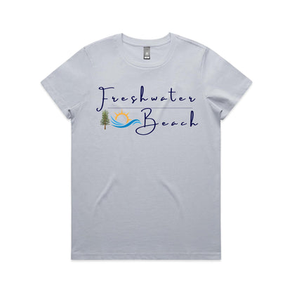 Lost Manly Custom Freshwater Beach Logo Limited Edition AS Colour Women's Maple Tee - Lost Manly Shop