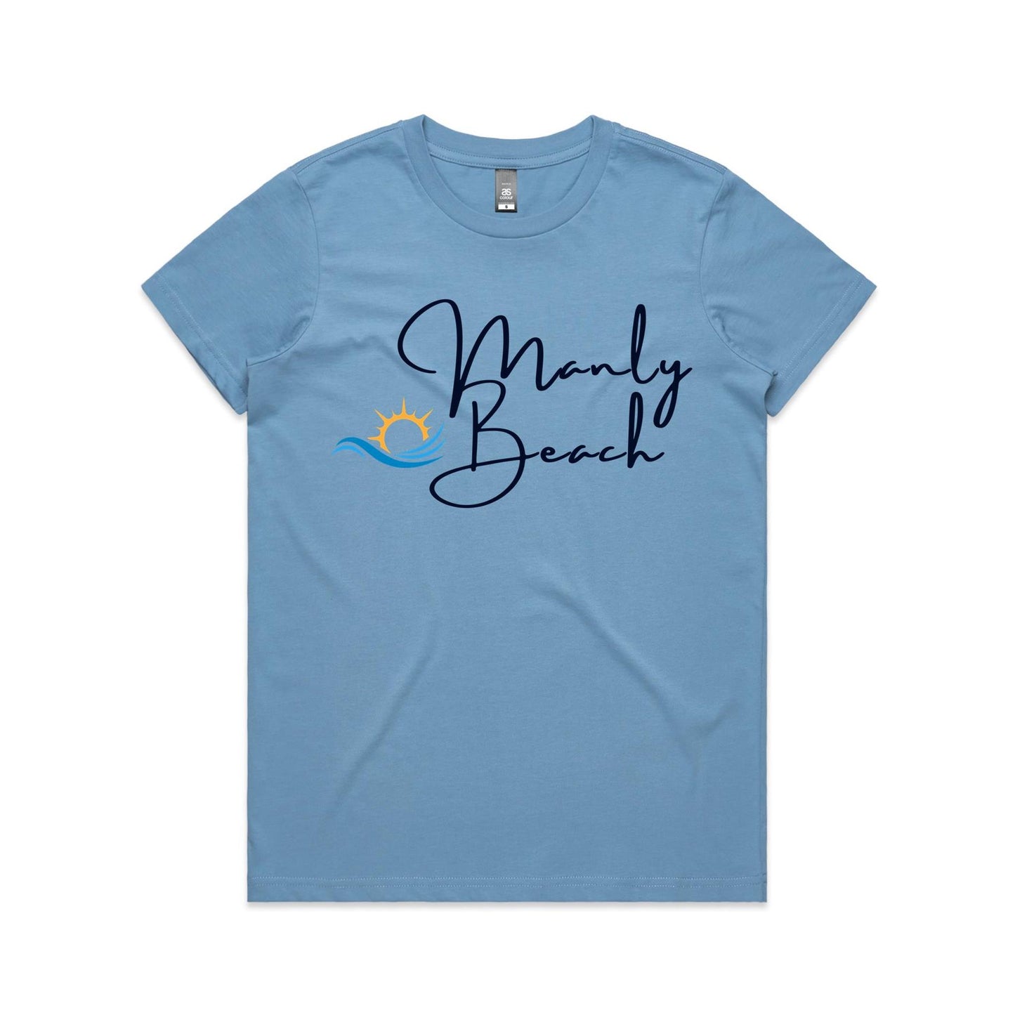 Lost Manly Custom Manly Beach Logo Limited Edition AS Colour Women's Maple Tee - Lost Manly Shop