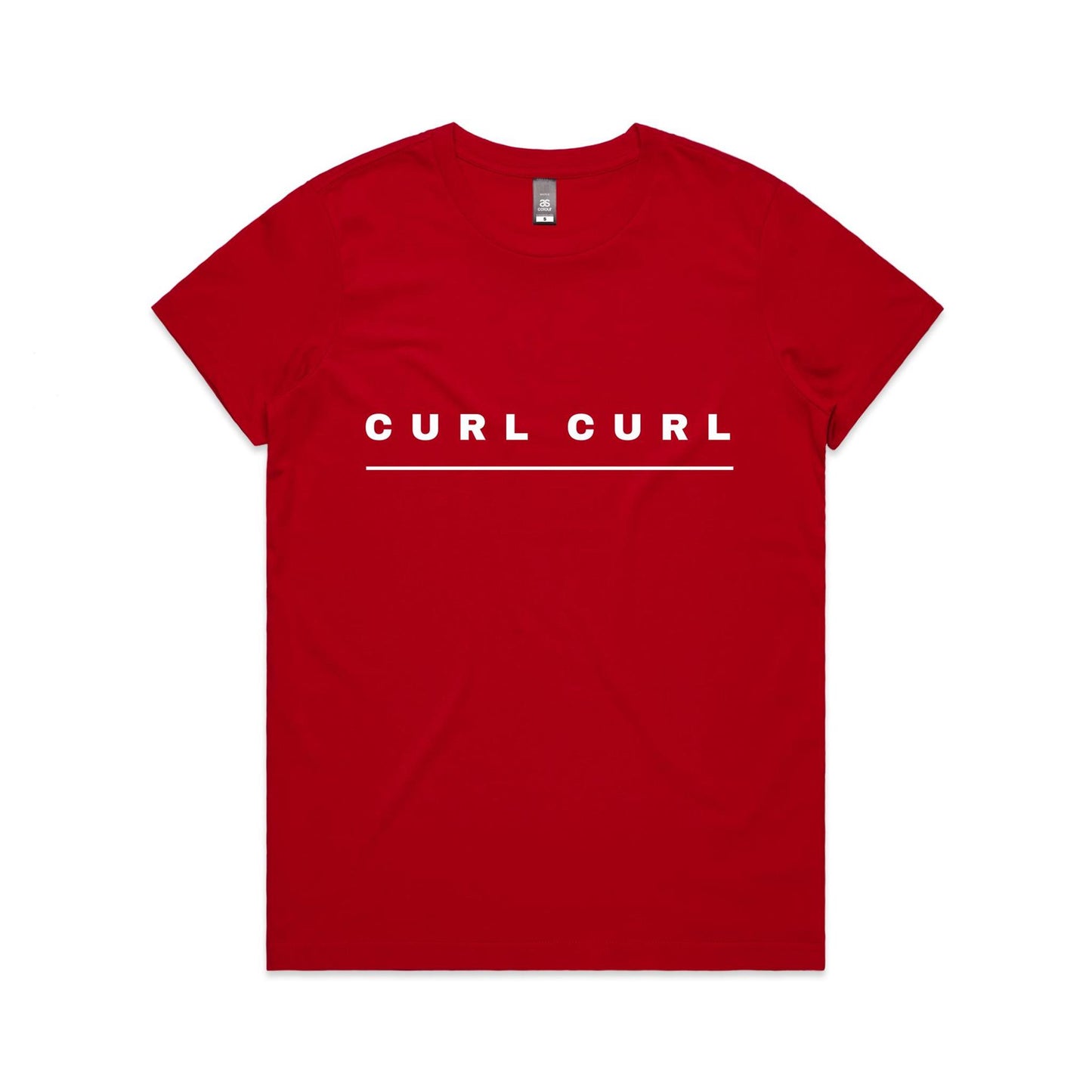 Lost Manly custom logo Curl Curl edition AS Colour Women's Maple Tee - Lost Manly Shop
