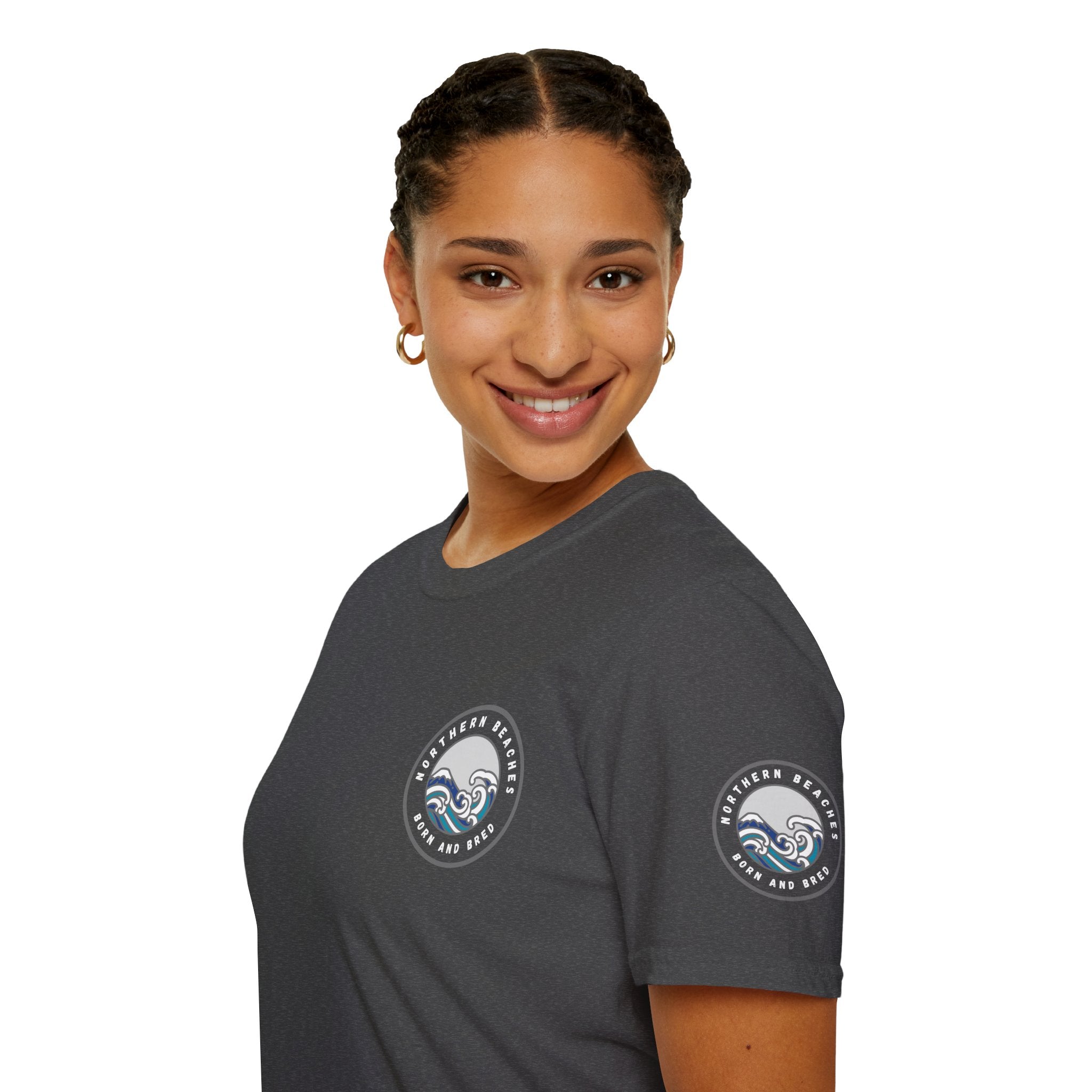 Northern Beaches Born and Bred Unisex T-Shirt Printify