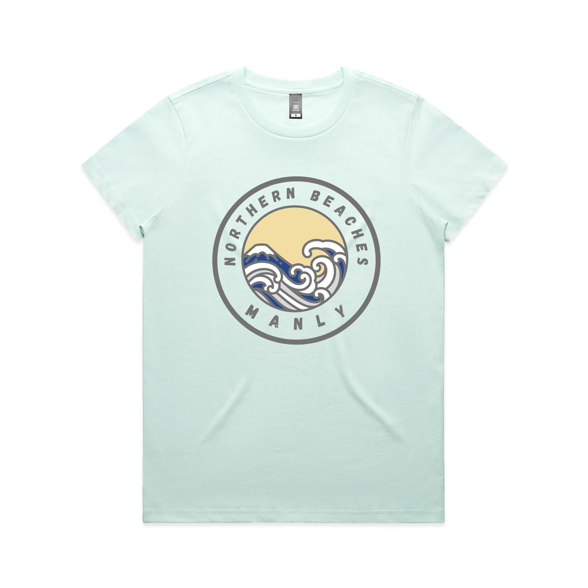 Lost Manly Custom Logo Northern Beaches Manly Edition AS Colour Women's Maple Tee - Lost Manly Shop