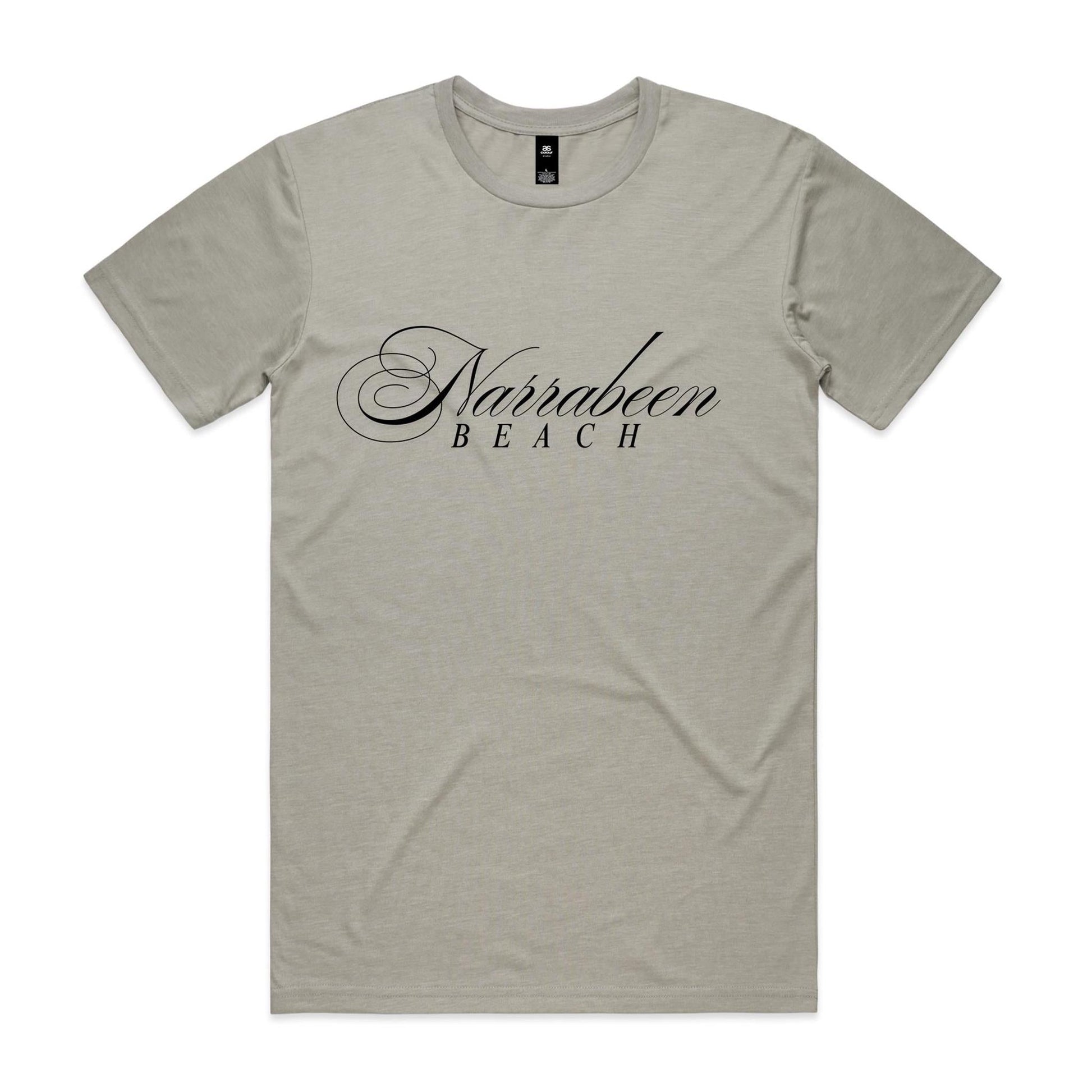 AS Colour Staple Tee Narrabeen Beach custom logo black font 