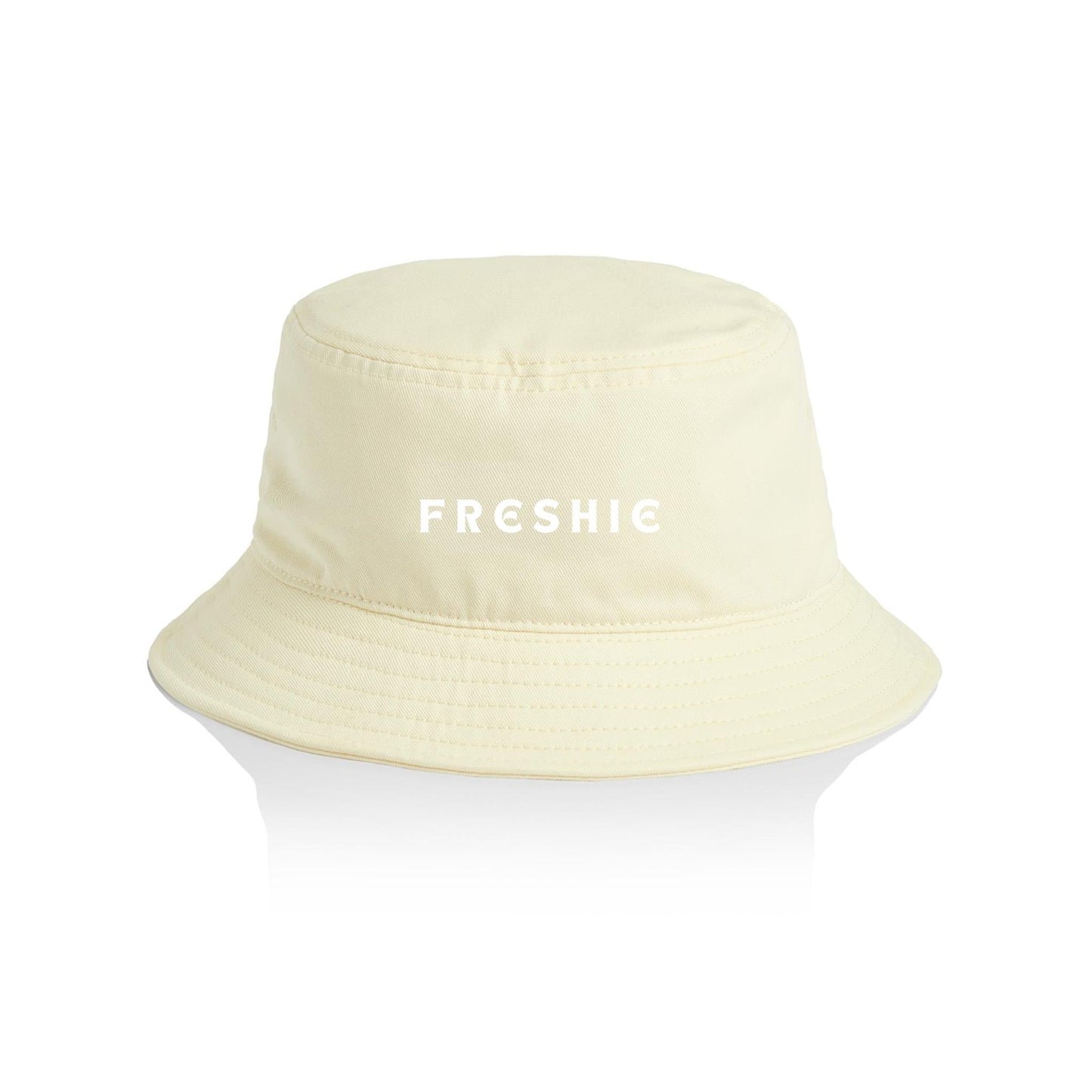 AS Colour Bucket Hat FRESHIE custom logo white font 