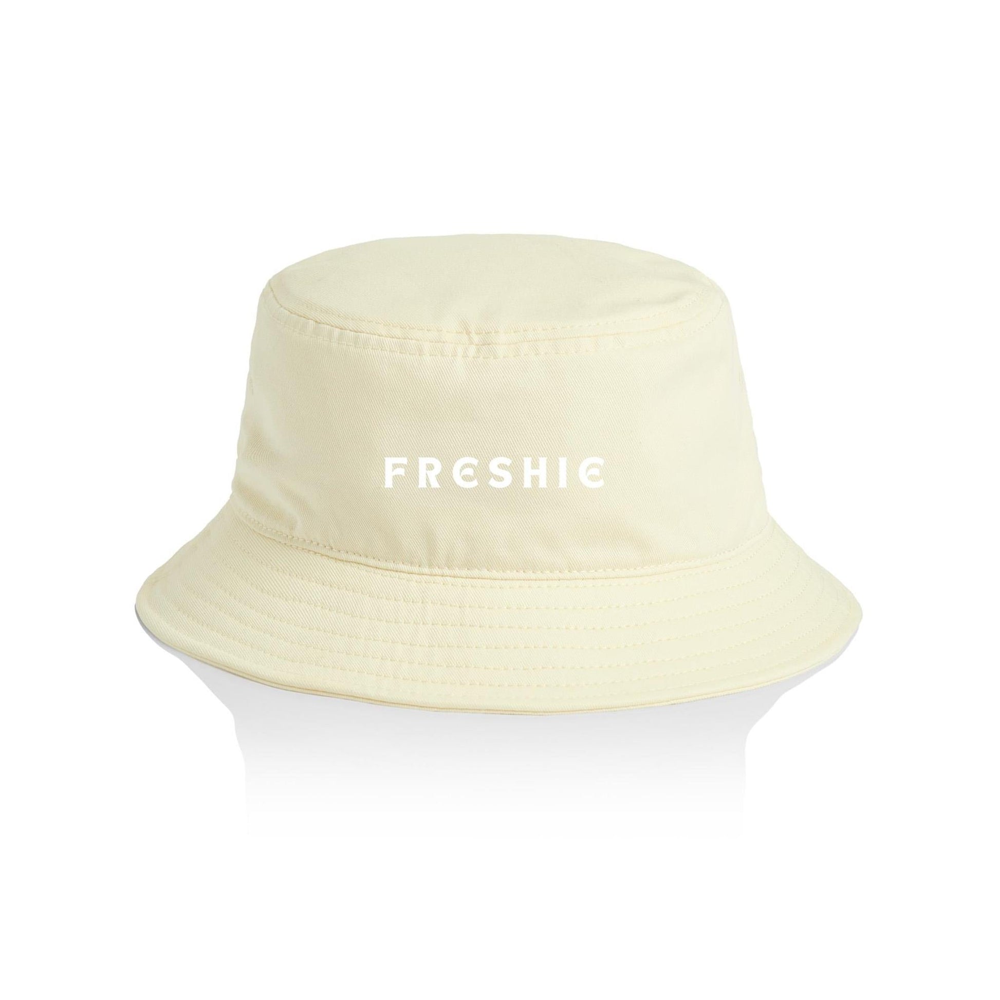 AS Colour Bucket Hat FRESHIE custom logo white font 