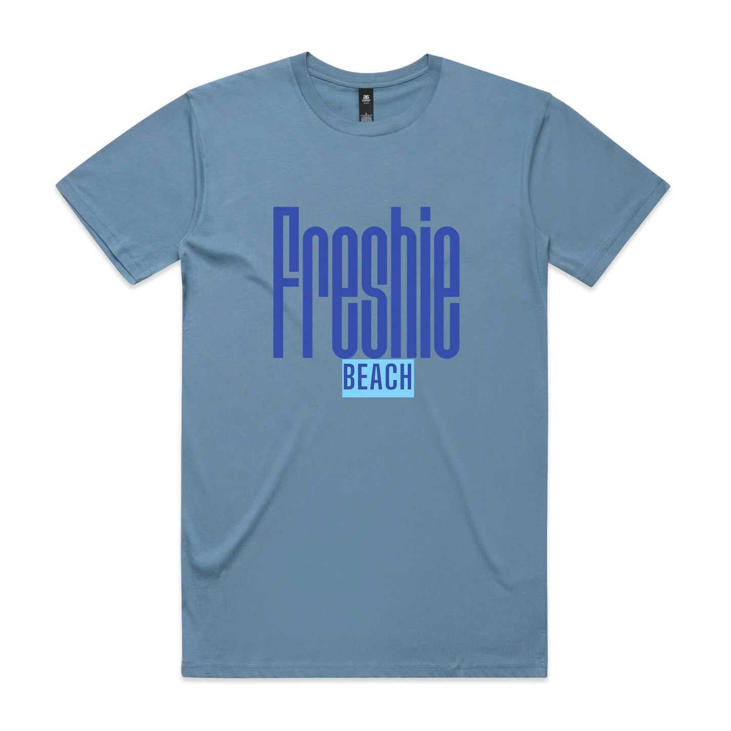 Lost Manly custom logo Freshie Beach AS Colour Staple Tee - Lost Manly Shop