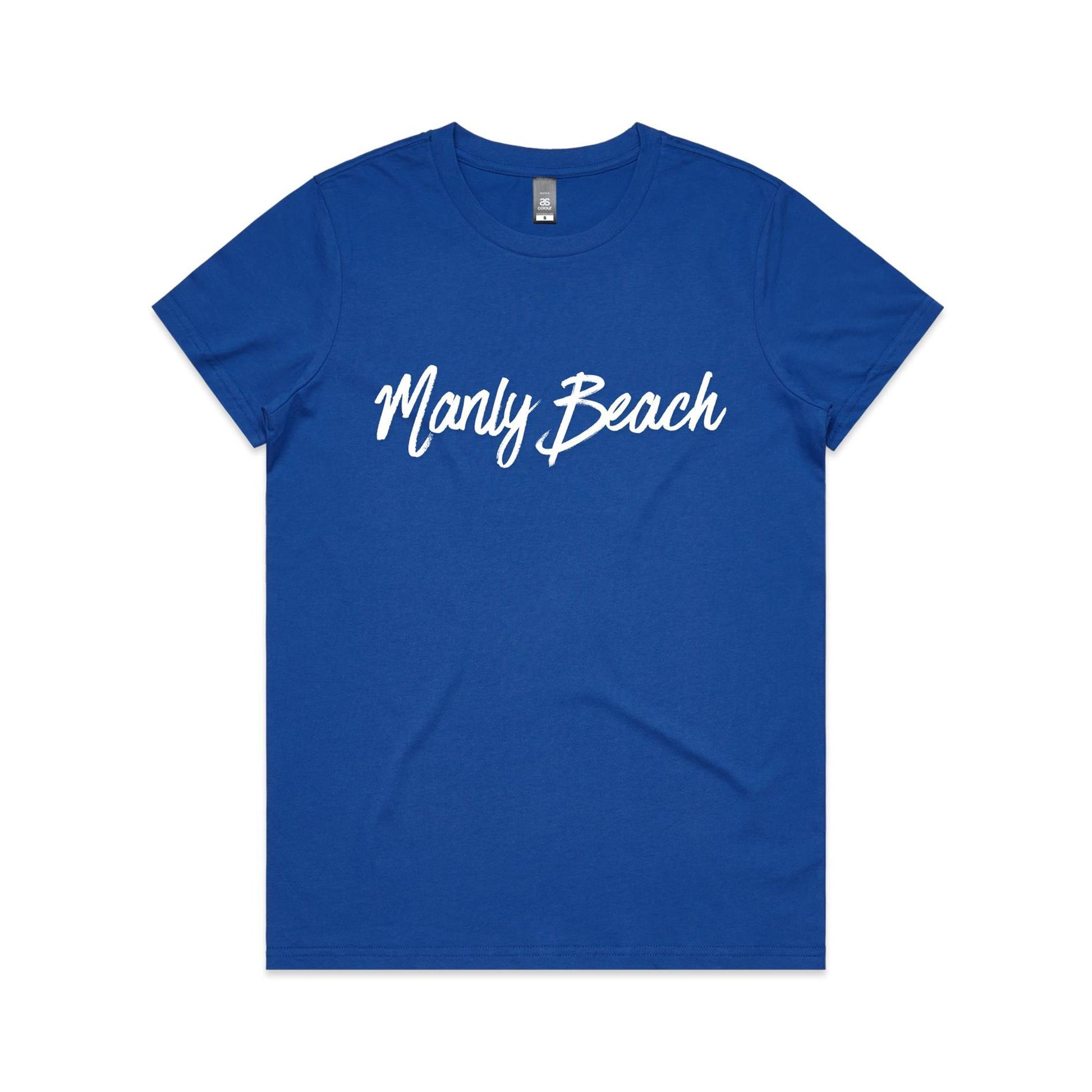 Lost Manly custom logo Manly Beach edition AS Colour Women's Maple Tee - Lost Manly Shop