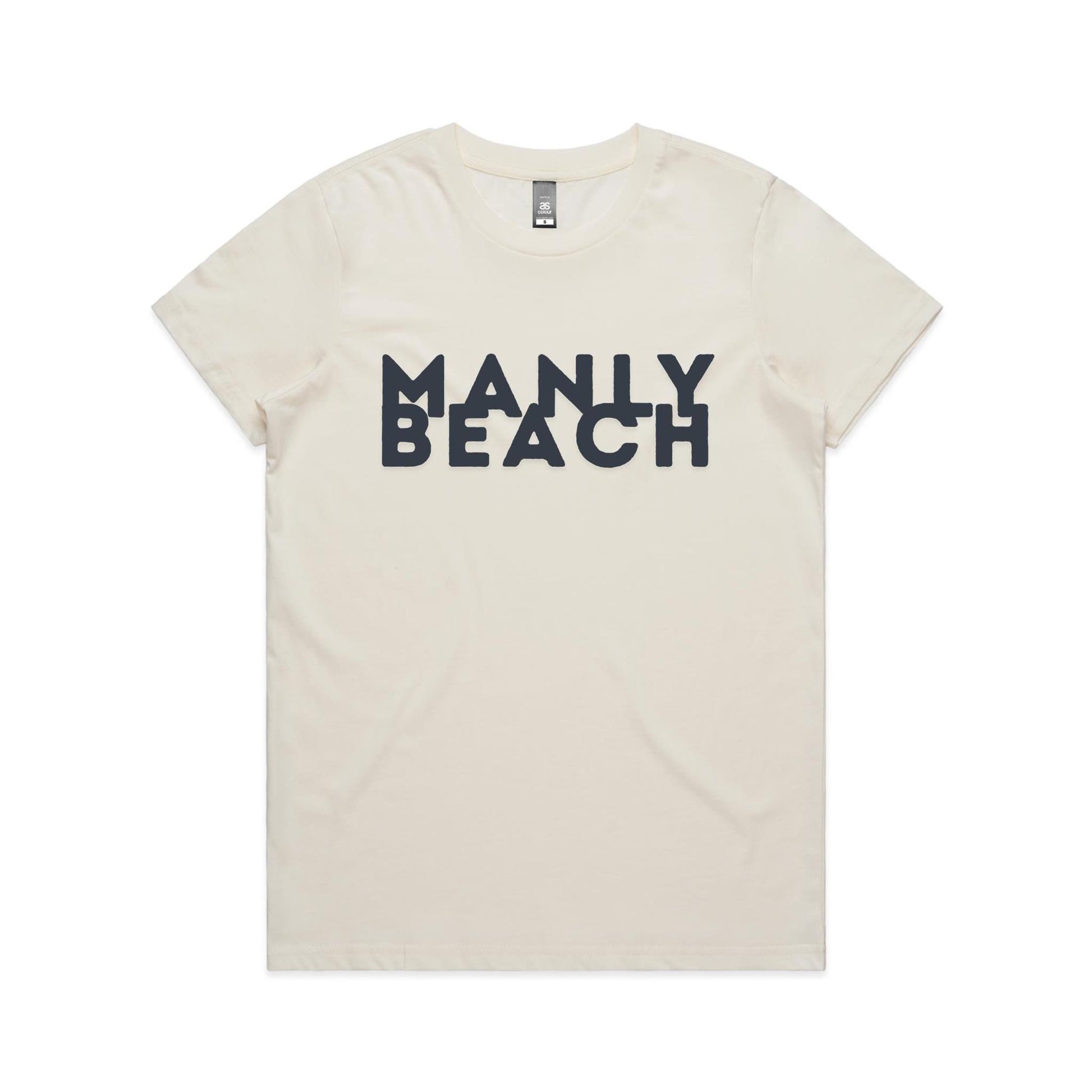 Lost Manly custom logo Manly Beach edition AS Colour Women's Maple Tee - Lost Manly Shop