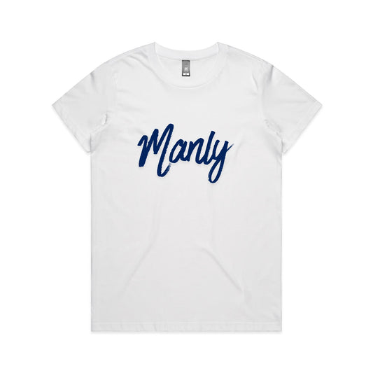 Lost Manly Custom Logo Manly Edition AS Colour Women's Maple Tee