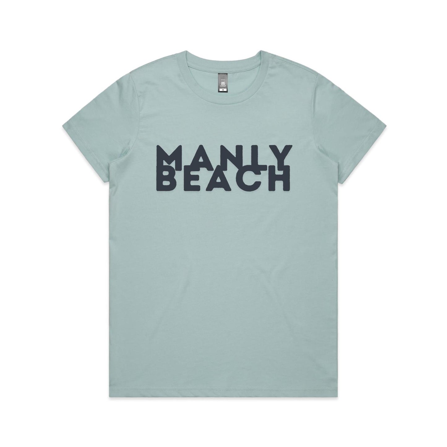 Lost Manly custom logo Manly Beach edition AS Colour Women's Maple Tee - Lost Manly Shop
